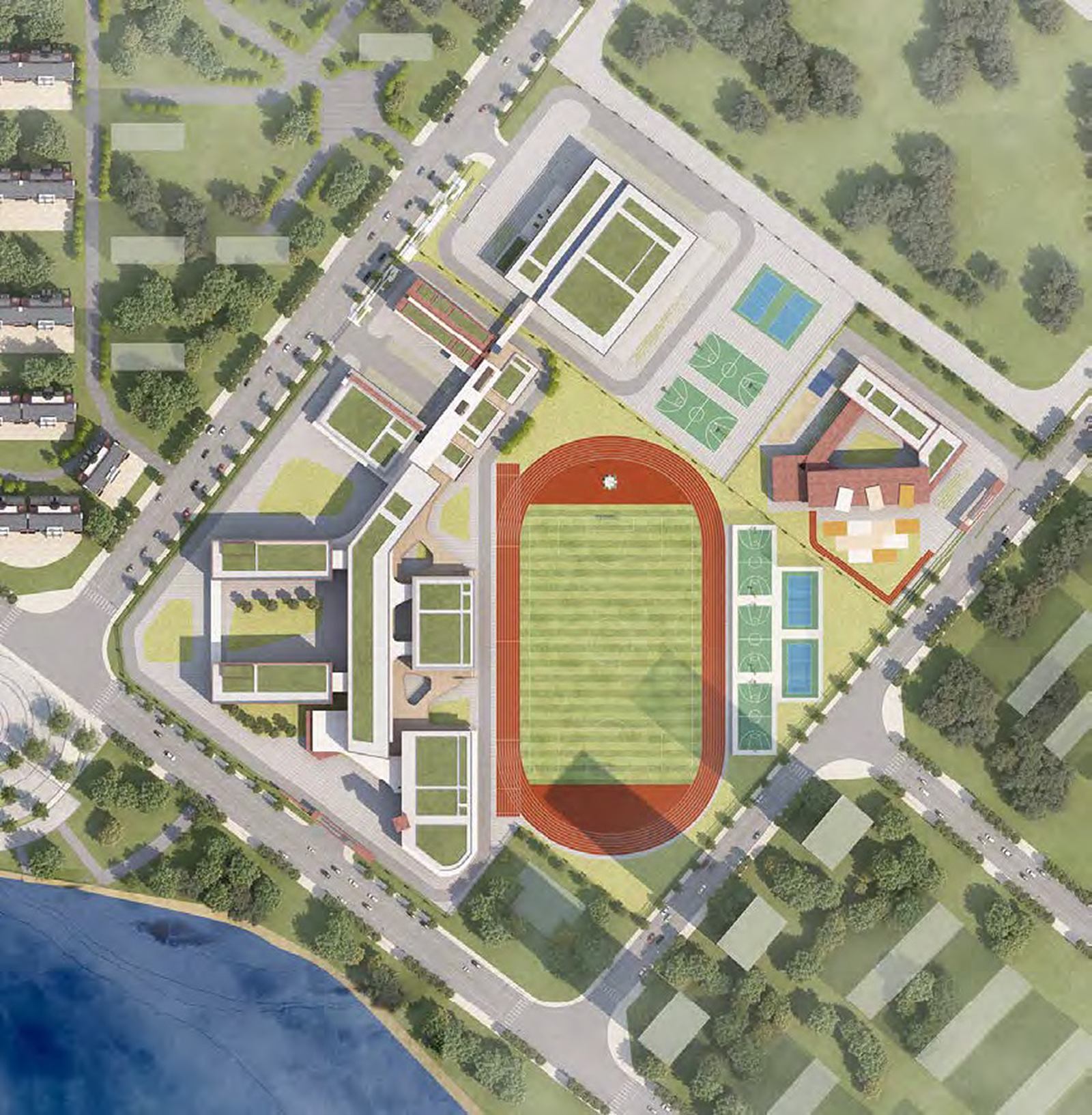 Fushun Experimental Middle School — Site plan
