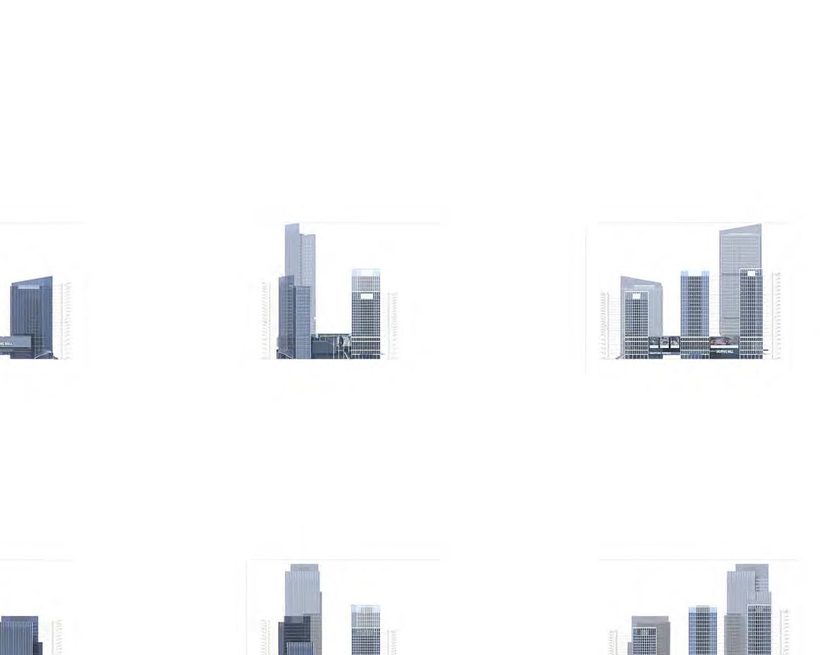 Shijiazhuang CBD Office & Commercial Complex — Massing study