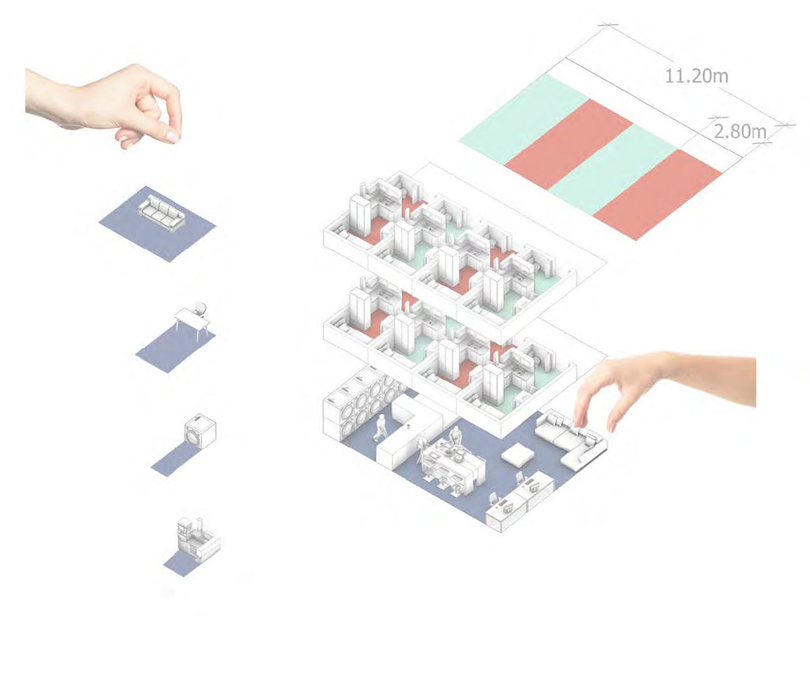 Vanke Jiugong Rental Housing — Layout diagram.